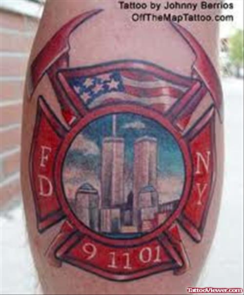 Fire Fighter Year Tattoo