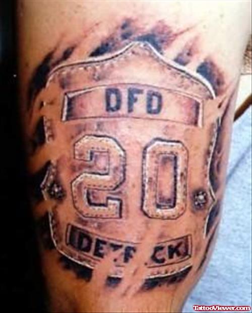 Latest Firefighter Tattoo