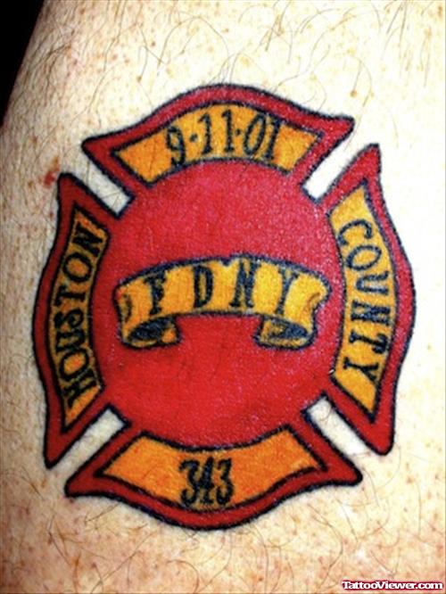 Fire Fighter Chief Tattoo