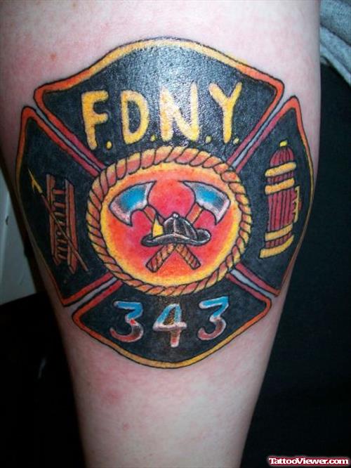 Fire Fighters Logo Tattoo