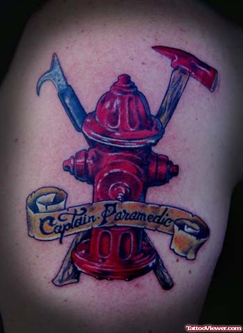Fire Fighter Tattoos For Shoulders