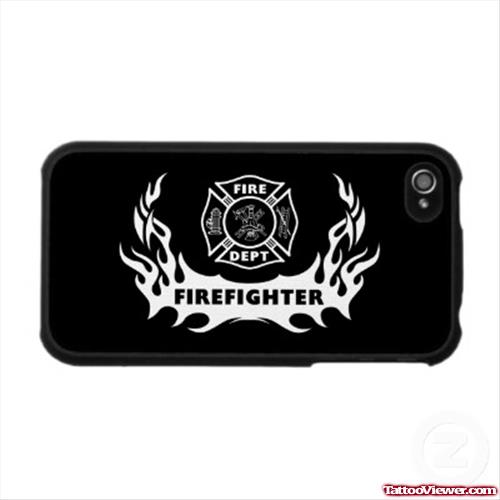 Fire Fighter Mobile Tattoo