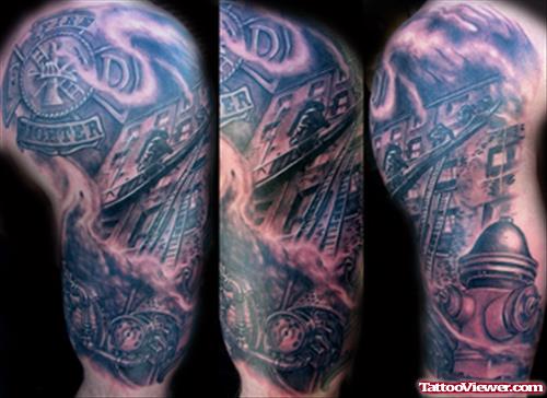 Fire Fighter Tattoos Gallery