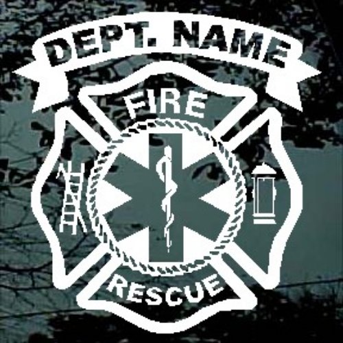 Fire Rescue Tattoo Design