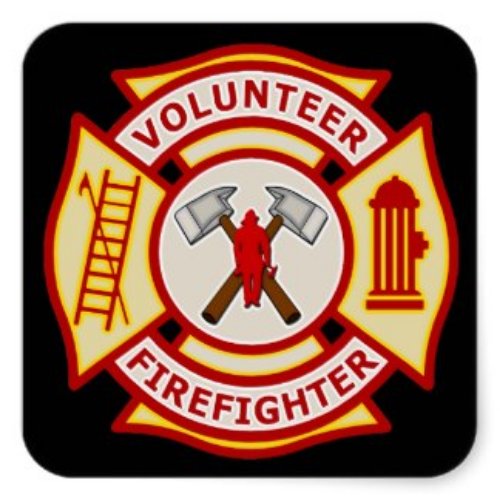 Volunteer Firefighter Logo Tattoo Design