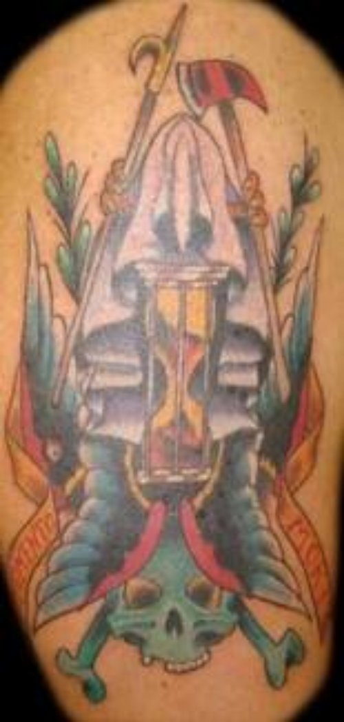Fire Fighter Skulls Tattoo