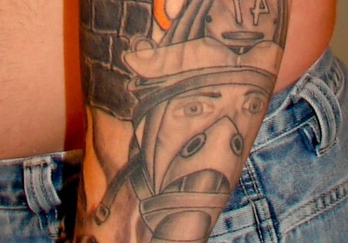 Left Arm Firefighter Tattoo