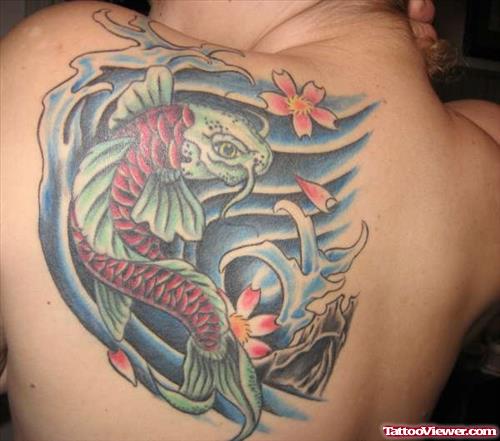 My Back Koi Fish Tattoo