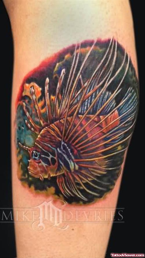Lion Fish Tattoo Design
