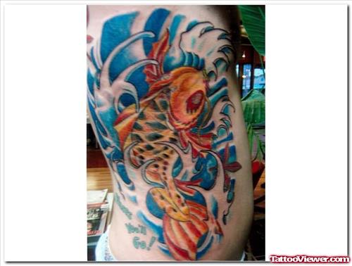 Koi Fish Tattoo For Body Side