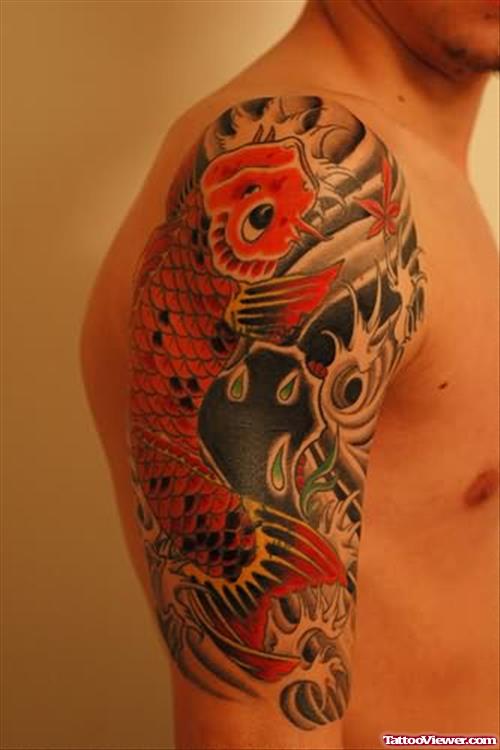 Brilliant Colors of Koi Fish Tattoo
