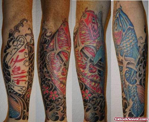Koi Fish Tattoos For Arms