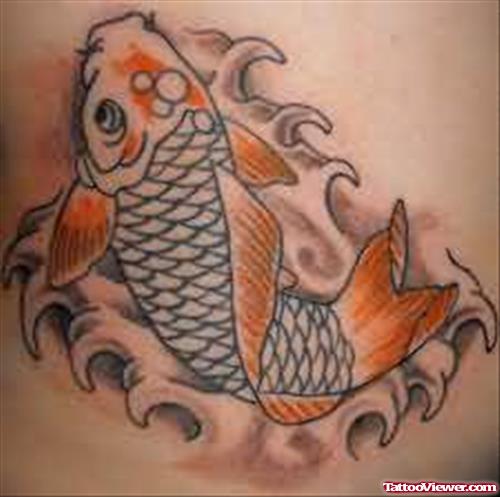 Small Koi Fish Tattoo