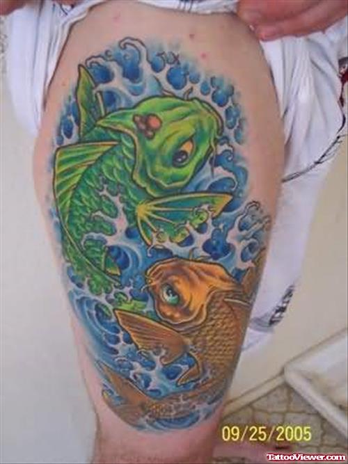 Two Koi Fish Tattoo
