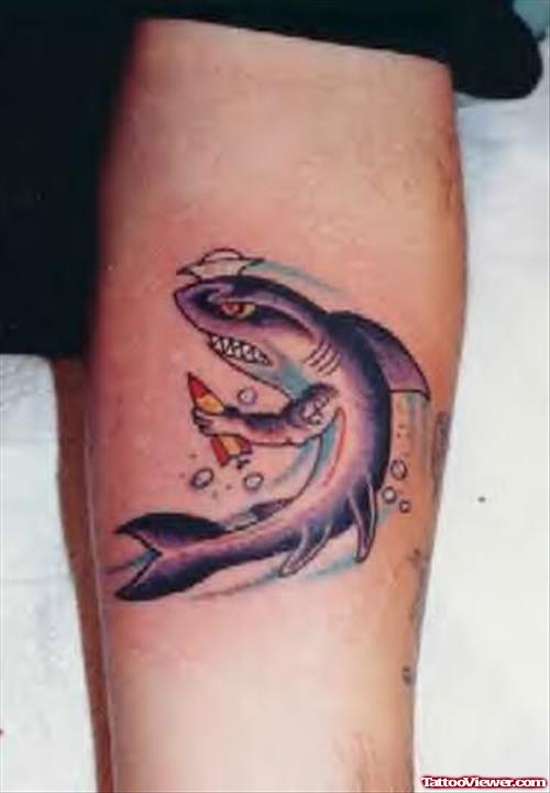 Fish Tattoo Round Sticker