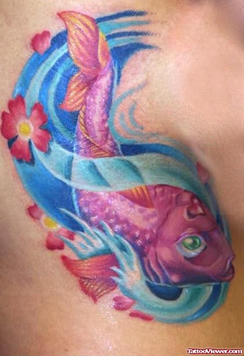Samll Koi Fish Tattoo