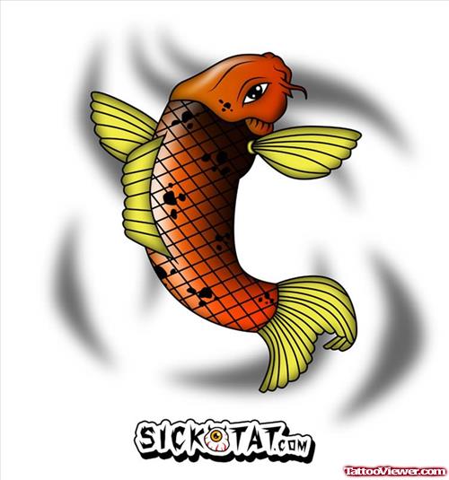 Koi Fish Tattoo Idea