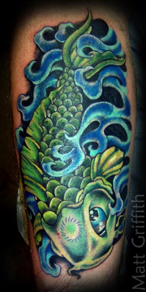 Dark Fish Tattoo Design