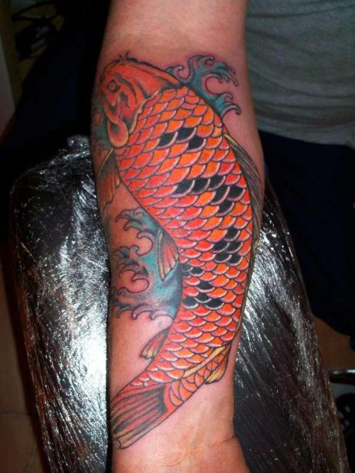 Fish Tattoo On Forearm