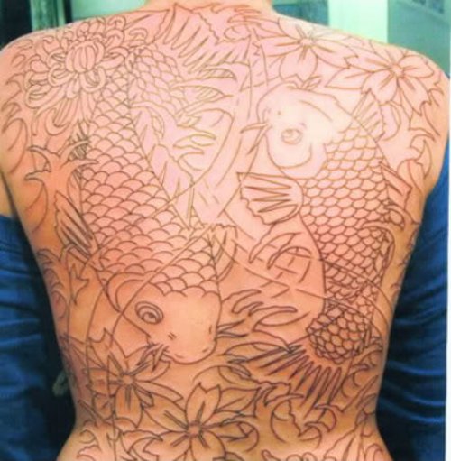 Fish Tattoos On Back Body