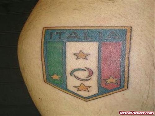 Italy Star - Flag Tattoo
