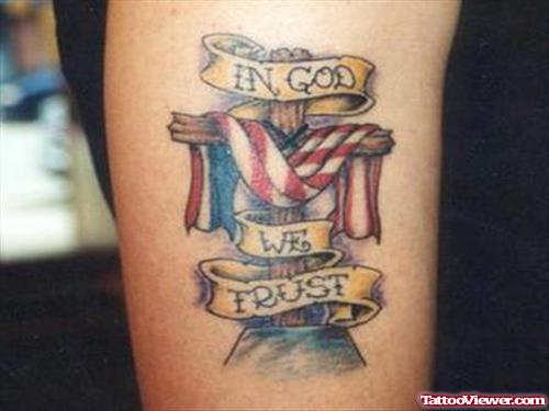 International US Flag Tattoo