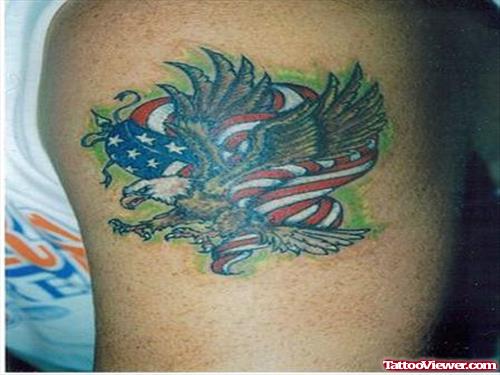 Flying America - Flag Tattoo