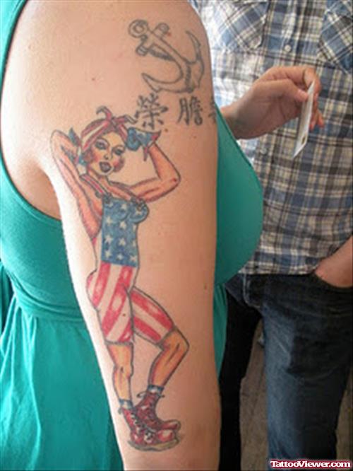 American Flag Tattoo For Women