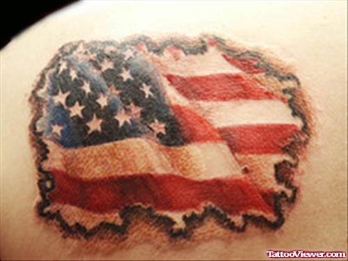 American Colourful Tattoo