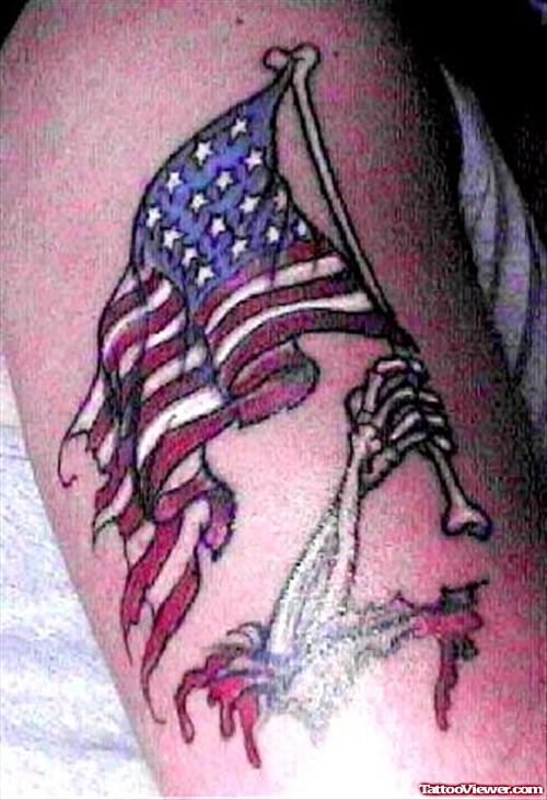 Us Flag Tattoo