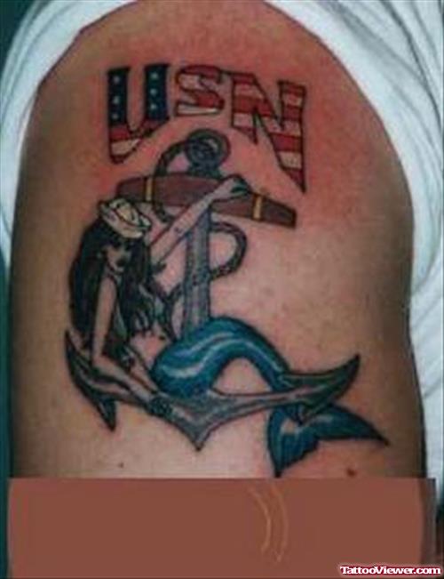 Patriotic Usn Tattoo Designs
