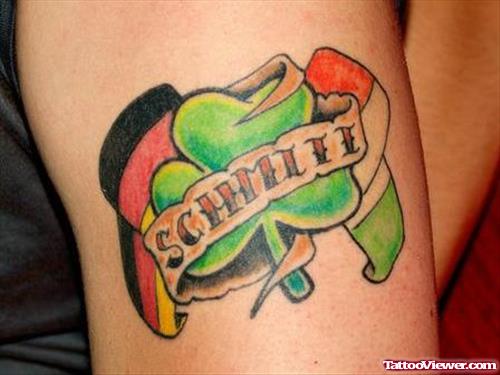 German Leaf - Flag Tattoo