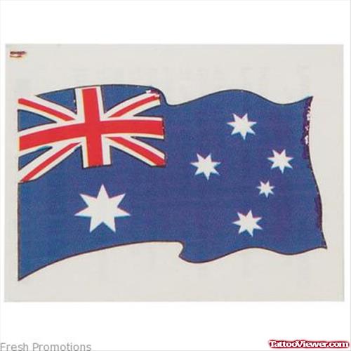 Australian Flag Tattoo Design Sample