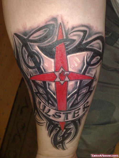 Ulster Flag Tattoo On Arm