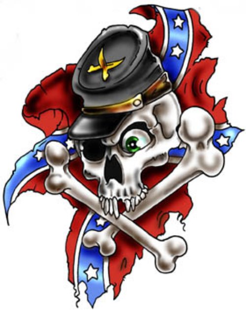 Skull Flag Tattoo
