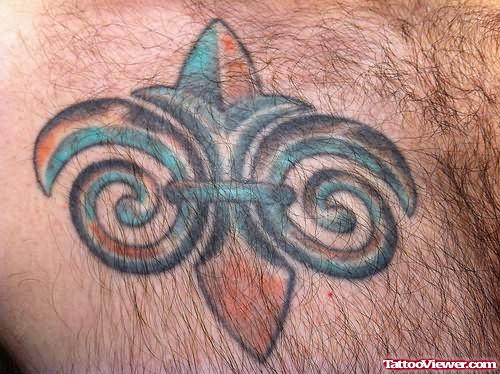 Fleur De Lis Symbol Tattoo