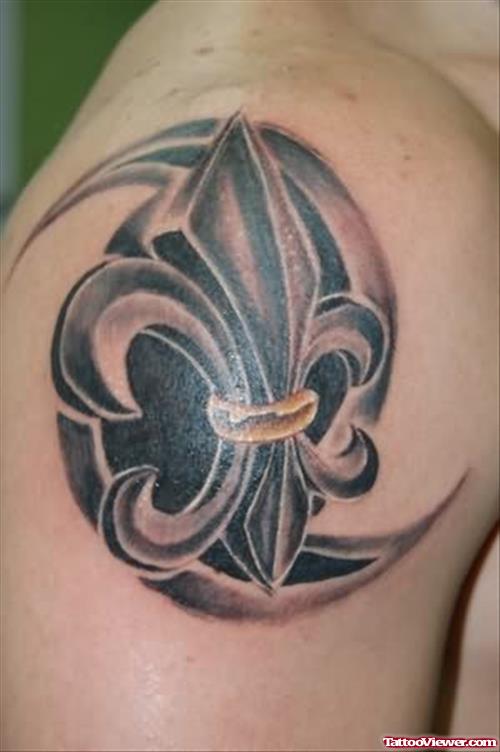Jordan Fleur De Lis Tattoo For Shoulder