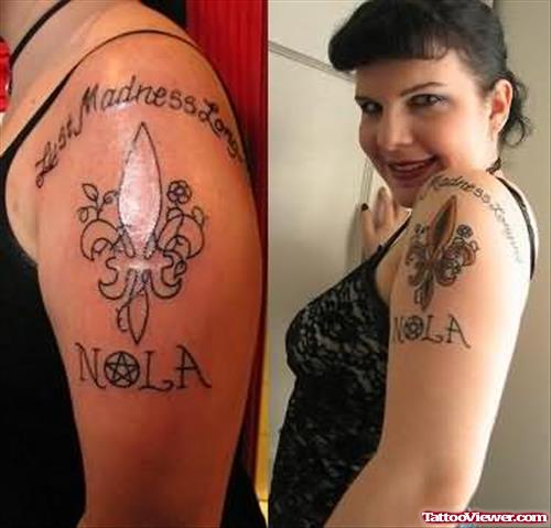 Amanda Fleur De Lis Tattoo
