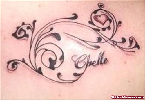 Floral Cheite Tattoo