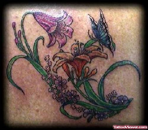 Colourful Flower Tattoo
