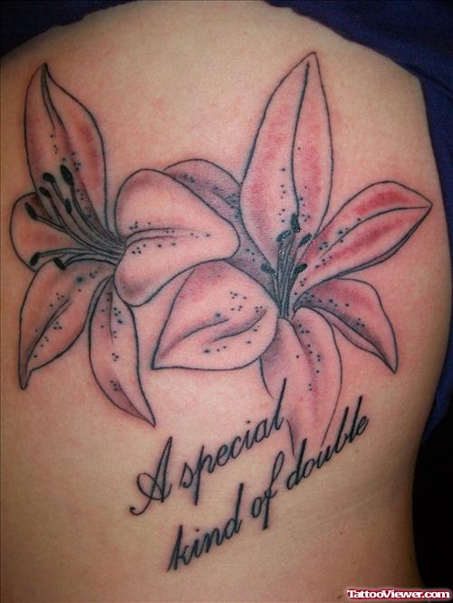 A Special Kind Of Double Flower Tattoos