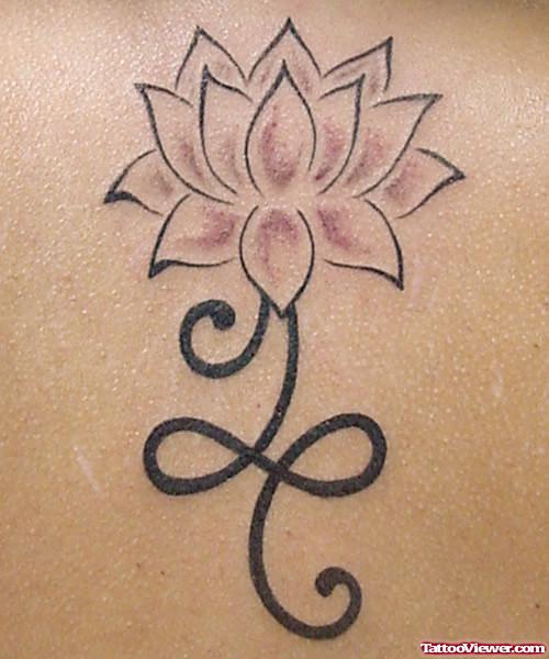 Attractive Lotus Flower Tattoo Design