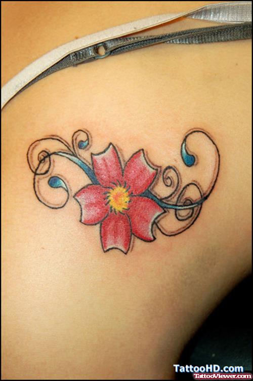 Larkspur Flower Tattoo