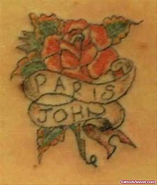 Paris Rose - Flower Tattoo