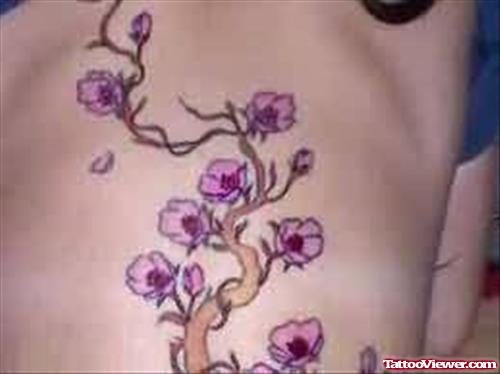 Tiny Flowers Tattoo For Body