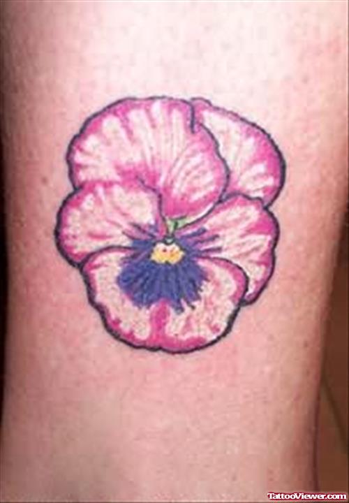 Little Pink Flower Tattoo