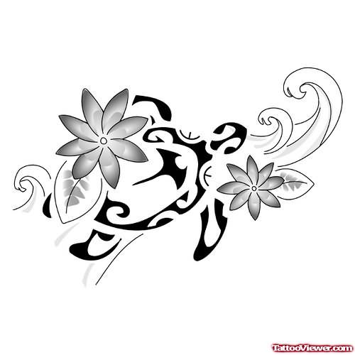 Orchid Flower Tattoo Sample