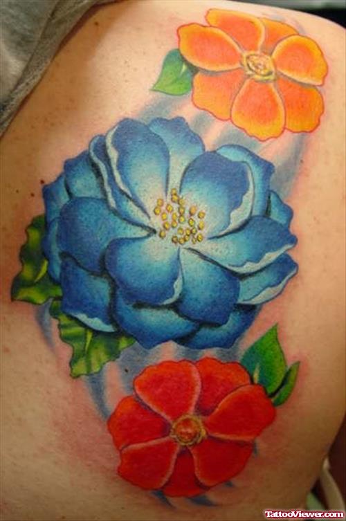 Flower Coverup Tattoo