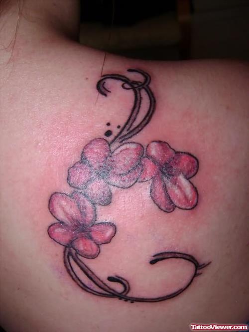 Asia Love Flower Tattoo