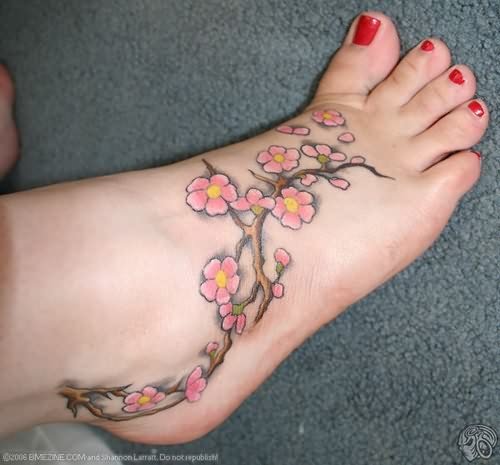 Nice Girls Flower Tattoos Art